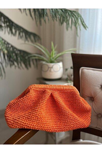 Diseno Huella Verano Naranja Çanta