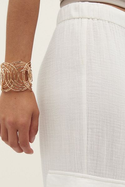 Stradivarius Wavy Shaped Hard Bracelet
