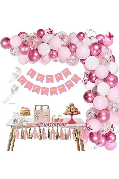 DÜVENCİ TİCARET Σετ μπαλονιών πολυτελείας από αλουμινόχαρτο Çıtıpıtıstore