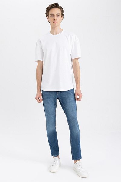 DeFacto Τζιν παντελόνι Carlo Skinny Fit Normal Waist Slim Leg