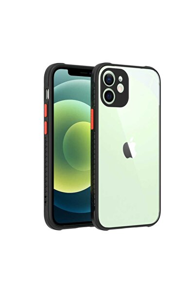 zore غطاء كاف متوافق مع هاتف ابل ايفون 12 (أسود)