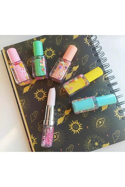 NaSaDAN Nail Polish Highlighter and Lipstick Gel Pen Set of 2