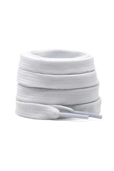 MAVİ ZAMBAK Shoelaces White Flat Sports Shoelaces 1 Pair