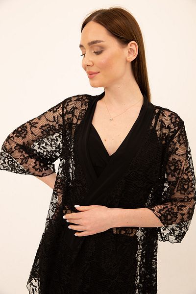 Laranor Black Lace Cardigan&kimono