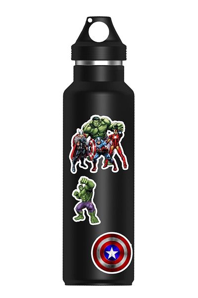 Anime Marketi مجموعة ملصقات ملصقات The Avengers تحت عنوان المنتقمون - دفتر ملاحظات للهاتف المحمول (13 قطعة)