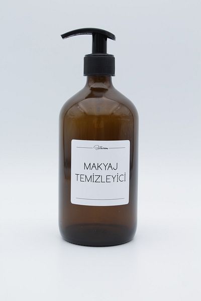 zezedesing Μπουκάλι ντεμακιγιάζ Amber Glass 500ml