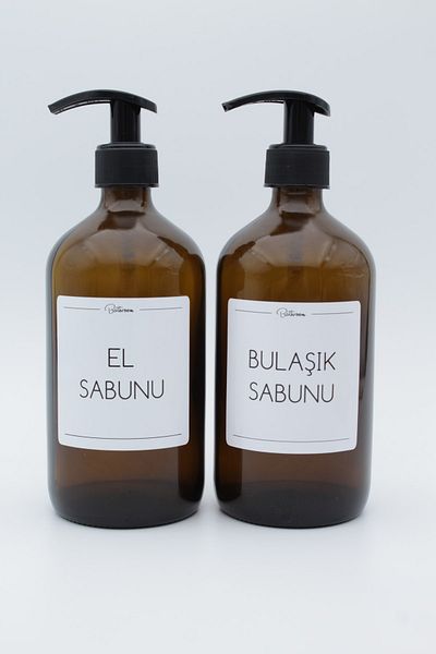 zezedesing Amber Glass Σαπούνι Χεριών-Πιάτων Μπουκάλι 500ml