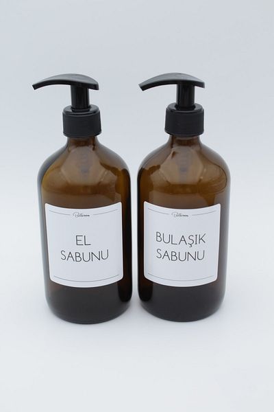 zezedesing Amber Glass Σαπούνι Χεριών-Πιάτων Μπουκάλι 500ml