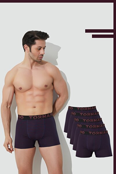 luxtornado Ανδρικά μποξεράκια με ρίγες, συσκευασία 5 τεμαχίων