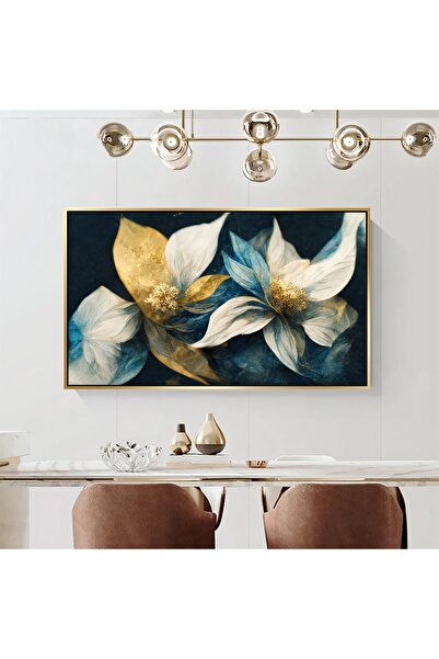 Markazip 70x120cm Altın Metal Çerçeveli Kanvas Tablo Tlh24-k