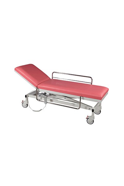 Medikalbirlik Tekerlekli Elektirikli Muayene Masası Pembe