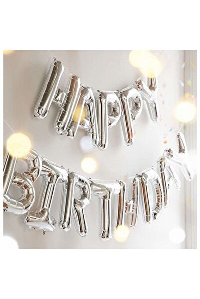 parti pera Happy Birthday Folyo Balon Seti 40cm