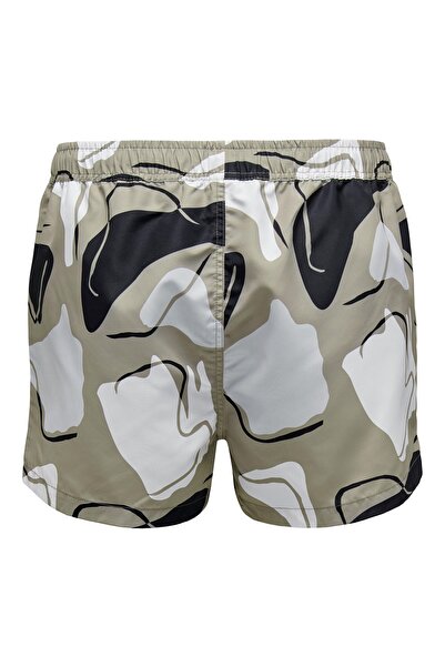 Only & Sons Elastischer Bund und seitliche Eingrifftaschen in der Badehose TODD Bade-Şortlar