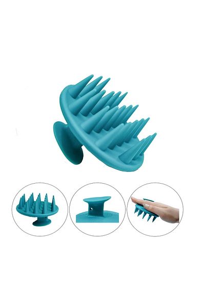 ATA HOME Soft Silicone Tip Cat Dog Scratching Washing Brush Comb with Suction Cup