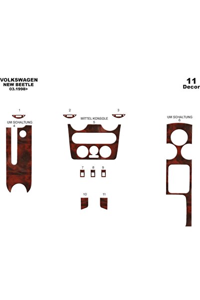 meriç cockpit design ميريك® قطع غيار فولكس واجن نيو بيتل توربيدو أمامية ماهوج...