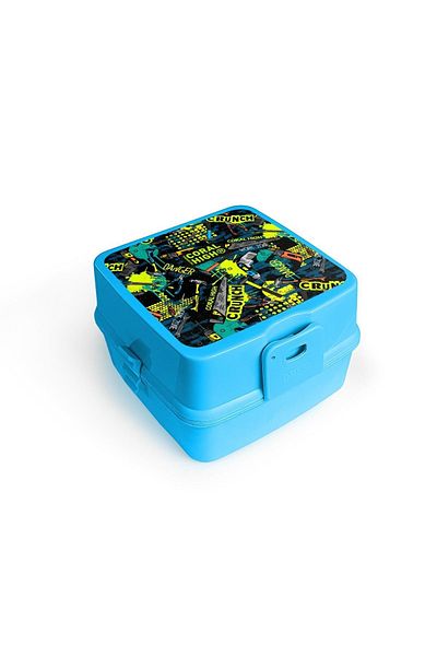 Coral High Set de reparații pentru copii, albastru, bol de hrănire cu patru compartimente, cu furculiță și lingură 32943
