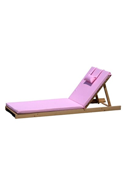 VOOYT Şezlong Minderi Su Itici Kumaş 180x60x5 Pembe