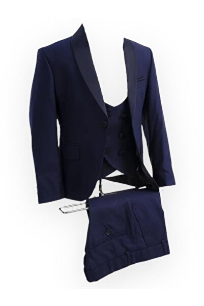 Doctor Boy's 3-Piece Satin Collar Single Button Tuxedo Suit