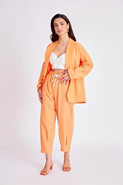 Lady Pixie Women's Pleated Leg - Elastic Waist Trousers