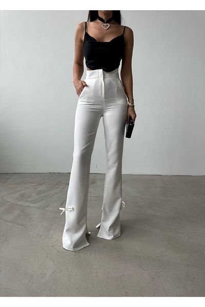 Gallogi String Fabric Trousers