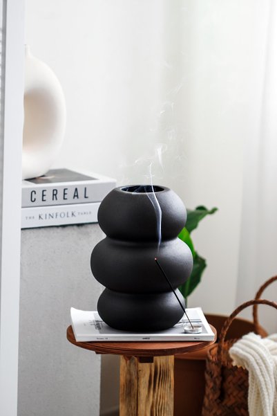 Beige & Stone Obiect decorativ vază antracit Basel