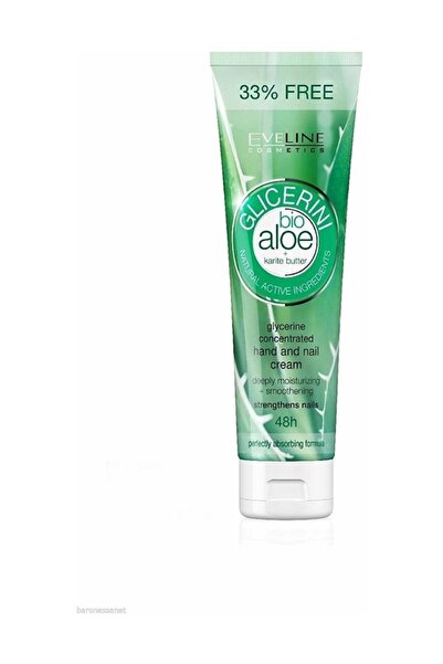 Evelin E Gliserin Konsantre El Ve Tırnak Kremi, Bio Aloe Ve Karite Yağı