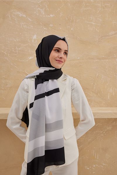 Cardion Şal din stofă Medina cu model în carouri
