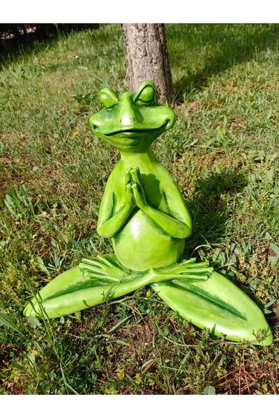 Dodemert Home Yogacı Kurbağa Polyester Bahçe Heykel Biblo
