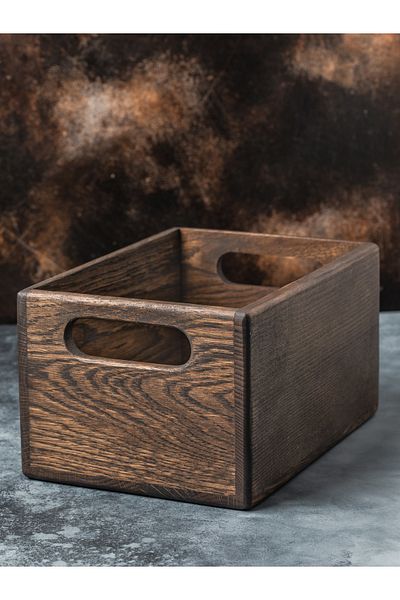 Esci Design Wooden Storage Box - Wooden Desktop Organizer - Wooden Case - Wooden Basket