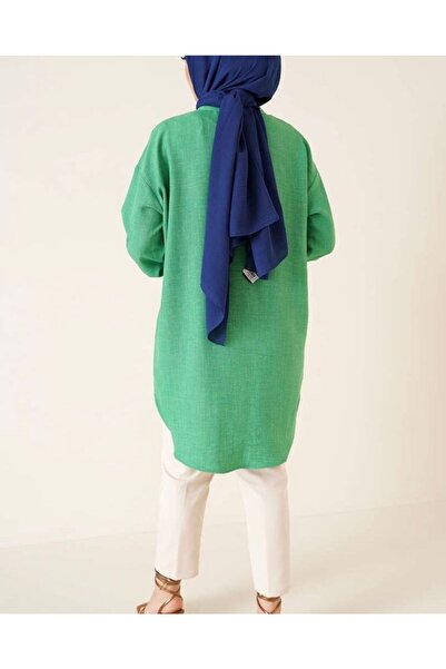 YILMAZBARMAZ Γυναικείο λινό πουκάμισο με ραβδώσεις