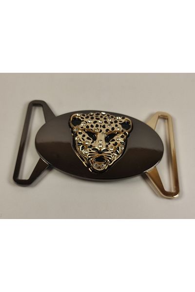 Kariyer Astar 5 Cm Tiger Shaped Black Belt Buckle 1 Piece