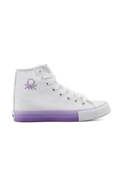 Benetton ®   Pantofi sport de damă Original New Season Bn30189 Alb Liliac