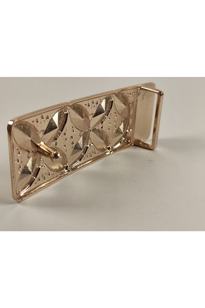 Kariyer Astar 8 Cm Rectangular Gold Bag Buckle 2 Pieces