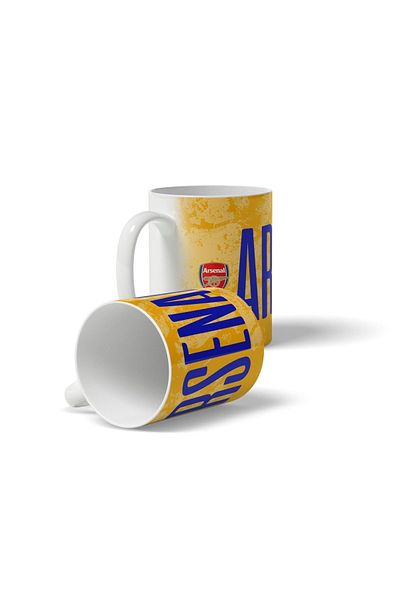 OFFSIDE Arsenal Team Yellow Printed Trophy Cup