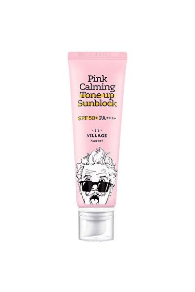 Village 11 Factory Pink Calming Sun Block Spf 50+ Pa++++ - Güneş Koruyucu ve ...