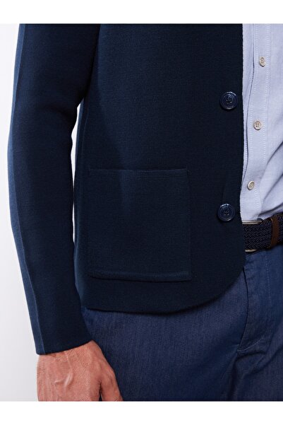 LC Waikiki Standard Mold Jacket galléros férfi kötöttáru kardigán