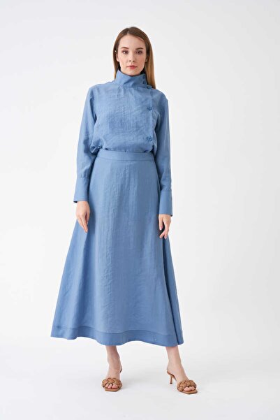 Mevra Molded Modal Skirt Indigo