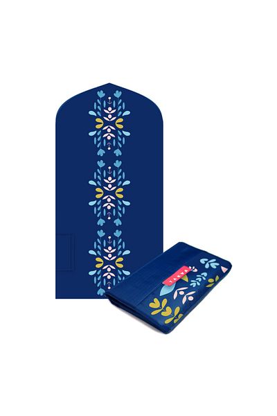 TAKVA Portable Pocket Prayer Rug| Travel Prayer Rack, Foldable Prayer Rug, Perfect Gift Scandinavian Blue