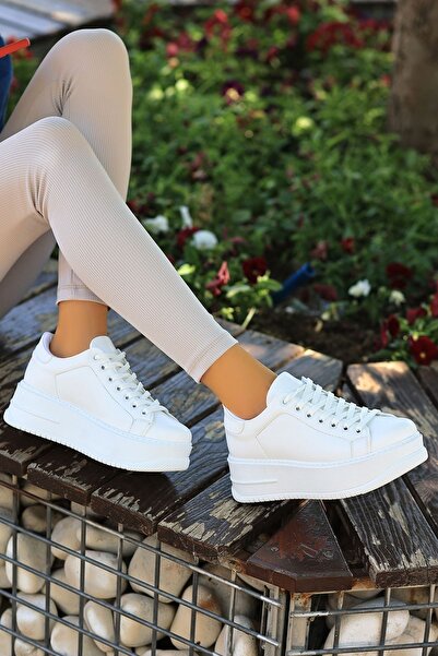 LEYDİ SHOES Yld-101 Tabanlı Beyaz Spor Ayakkabı