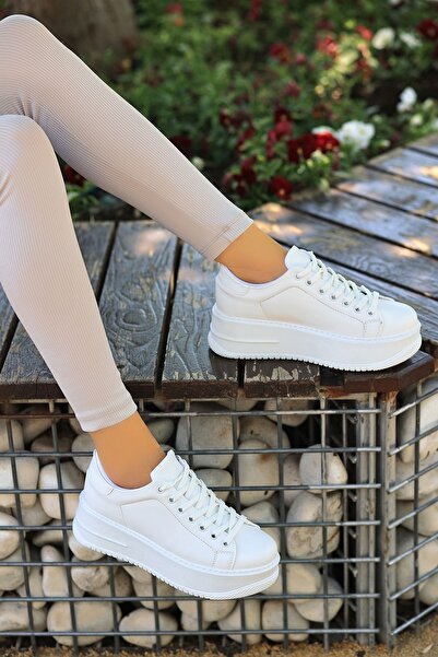 LEYDİ SHOES Yld-101 Tabanlı Beyaz Spor Ayakkabı