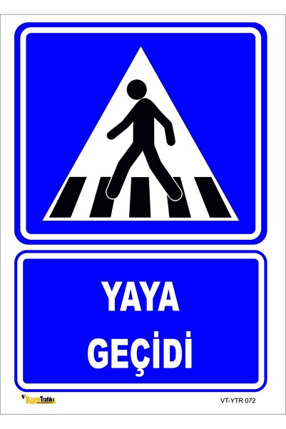 vizyon trafik Yaya Geçidi 25x35 Cm Dekota 3 Mm