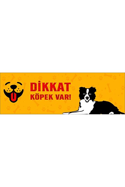 vizyon trafik Dikkat Köpek Var 10x30 Cm Galvaniz Saç 0,4 Mm