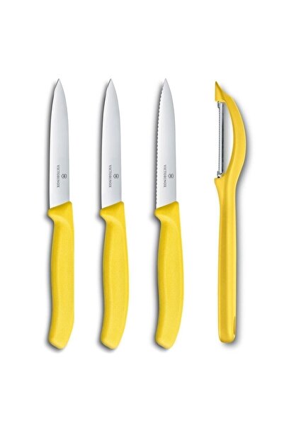 Victorinox Soyacak Ve Soyma Bıçağı Seti Sarı