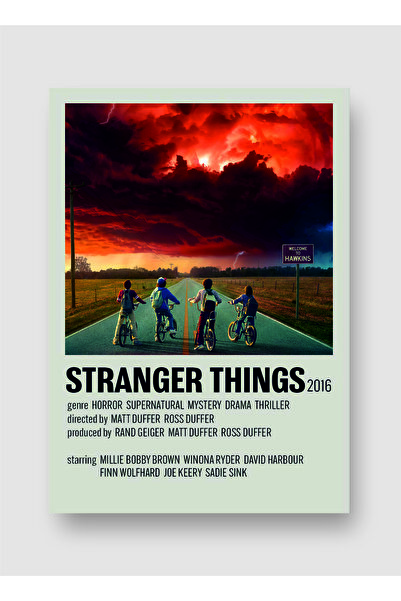 fırsatlar diyarı Stranger Things Dizi Info Card Bilgi Kartı Duvar Posteri