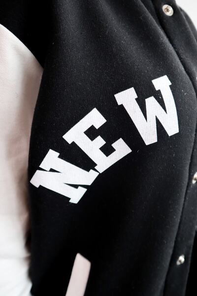 EFBUTİK Μαύρο μπουφάν New York College