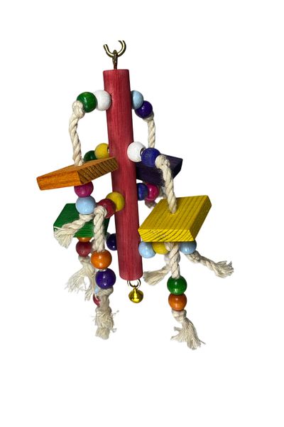 ADAPATİ PET Wooden Handmade Bird Nibbling Toy