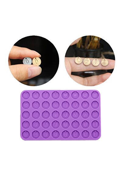 Getshop Alışveriş Pazarı Epoksi Kolye Tespih Harf Pulu Kalıbı Gt-9436