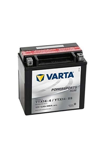 Varta Motostart Bmw 1200 K1200r S 2005 2009 Ytx14-bs 12 V 12 Amper Akü
