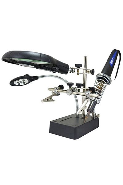 Nikula Mg-16129c Magnifying Soldering Iron Stand