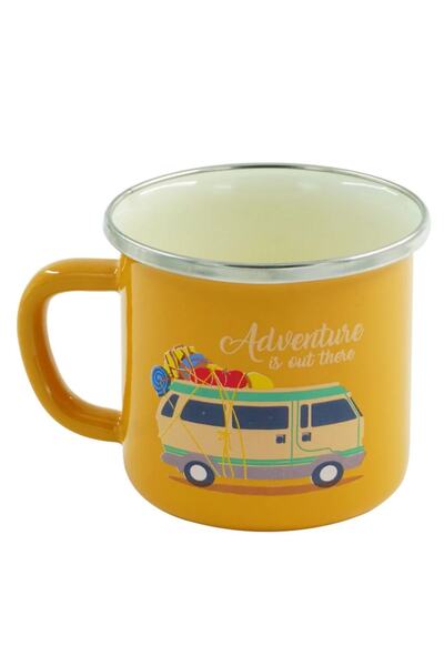 Orcamp Retro Emaye Kupa Bardak 330 Cc [karavan]